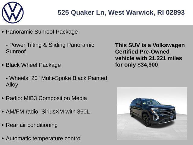 used 2024 Volkswagen Atlas car, priced at $35,320