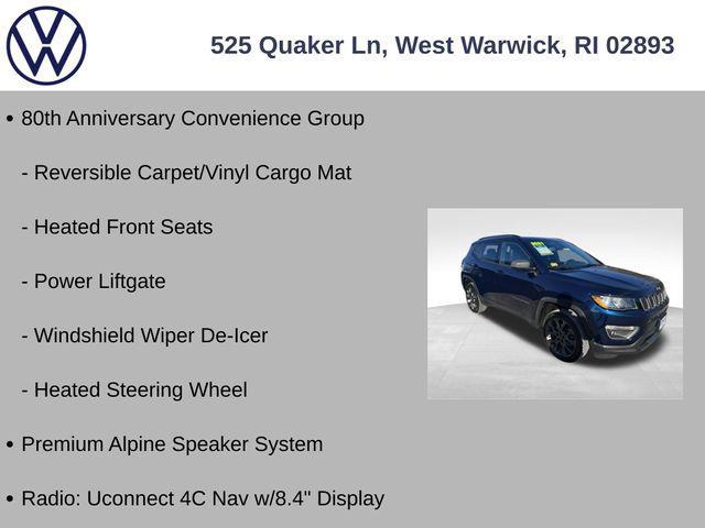 used 2021 Jeep Compass car, priced at $19,000