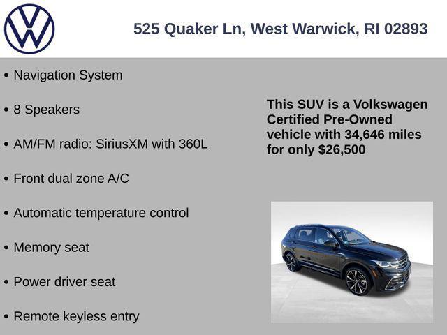 used 2022 Volkswagen Tiguan car, priced at $26,500