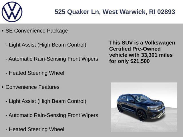 used 2022 Volkswagen Taos car, priced at $21,500