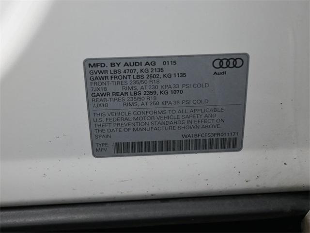 used 2015 Audi Q3 car, priced at $12,991