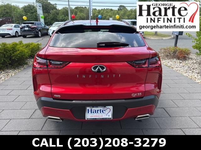 new 2025 INFINITI QX55 car, priced at $64,220
