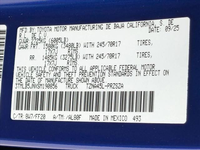 new 2025 Toyota Tacoma car, priced at $44,339