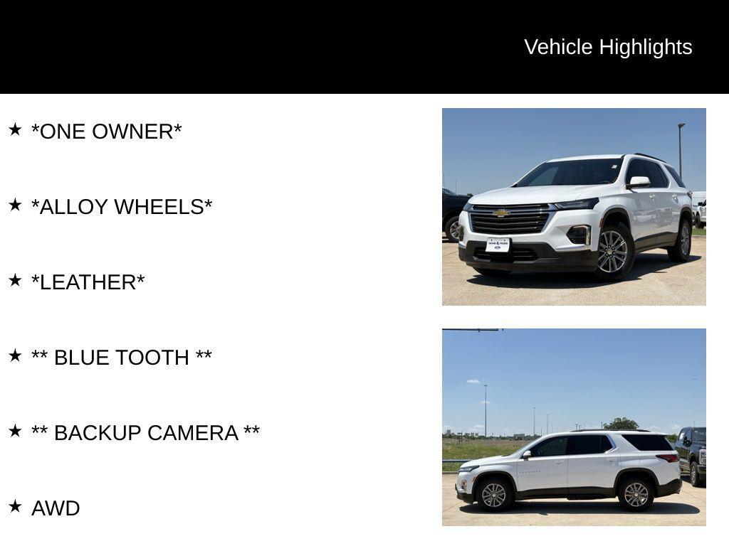 used 2023 Chevrolet Traverse car, priced at $24,644