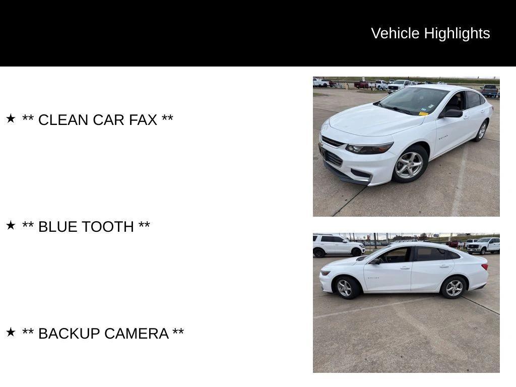 used 2016 Chevrolet Malibu car, priced at $9,479
