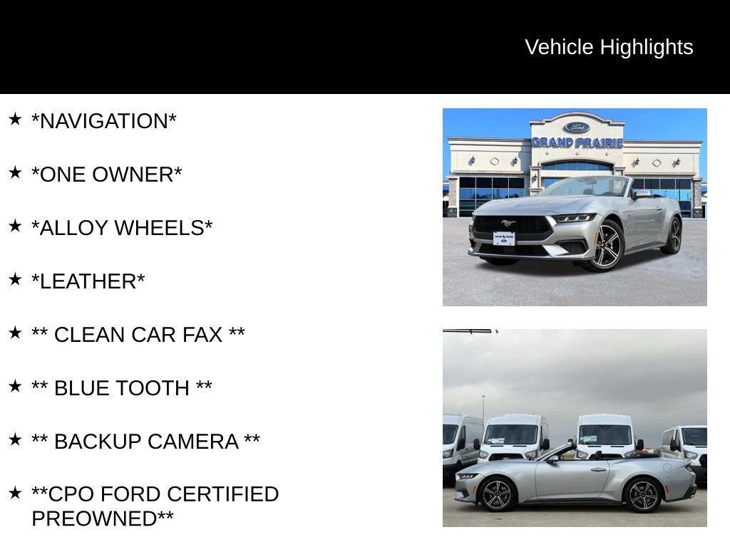 used 2024 Ford Mustang car, priced at $26,499