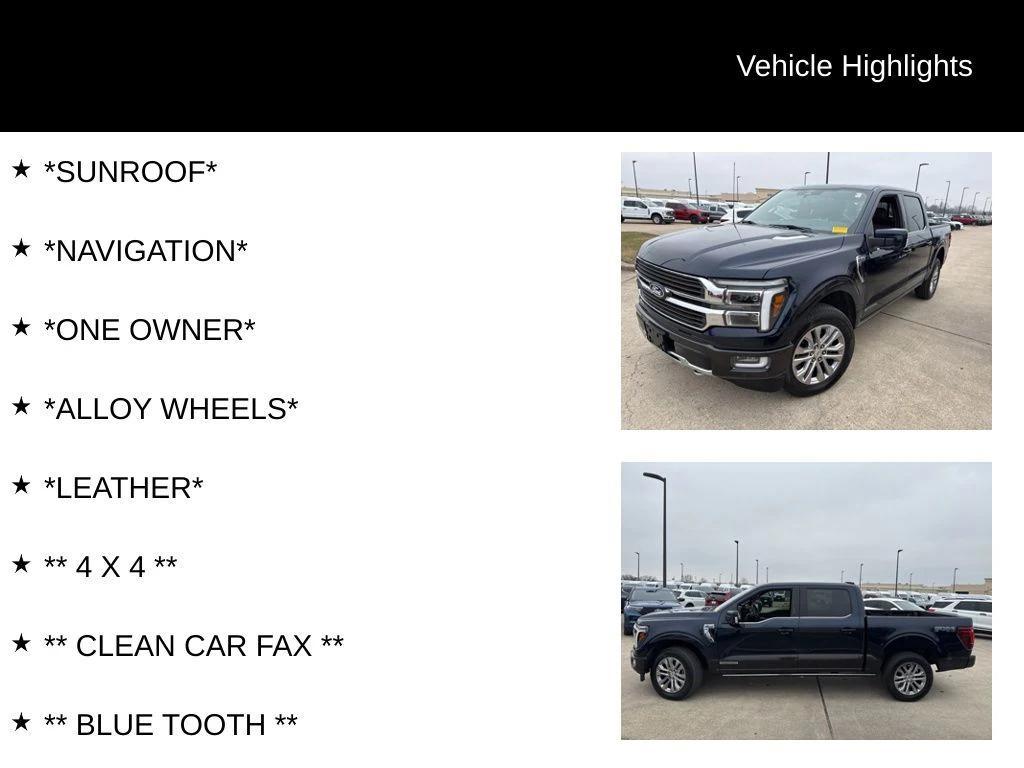 used 2024 Ford F-150 car, priced at $64,999