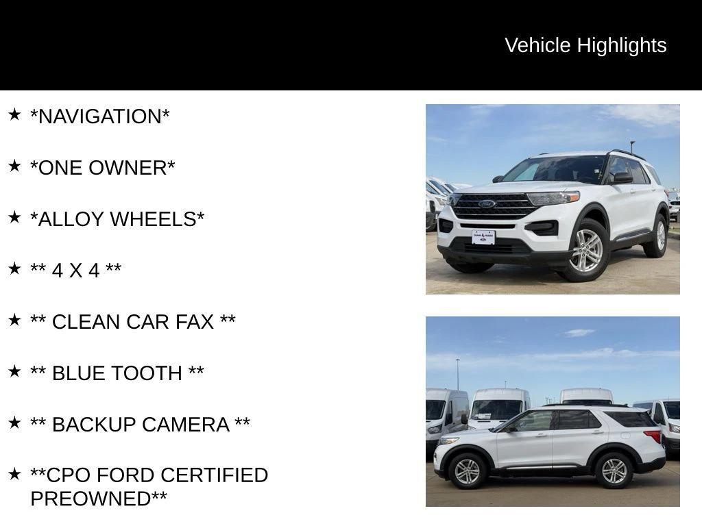 used 2023 Ford Explorer car, priced at $24,339