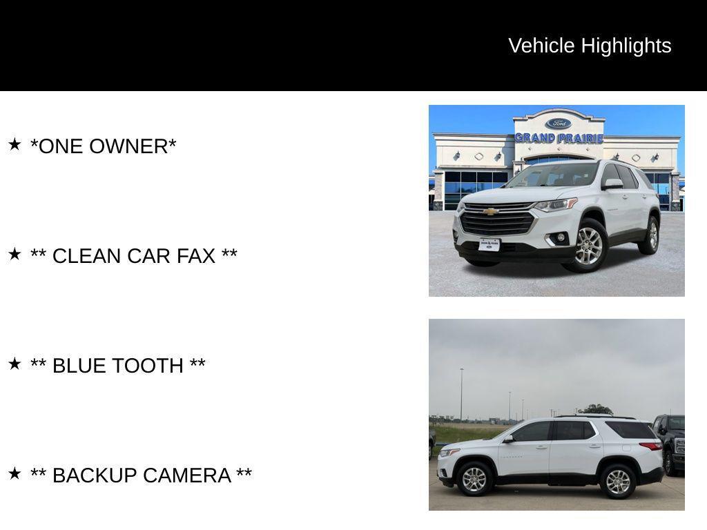 used 2021 Chevrolet Traverse car, priced at $18,525