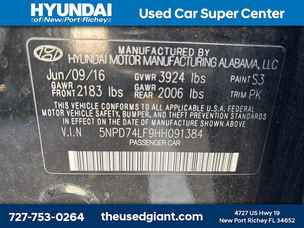 used 2017 Hyundai Elantra car, priced at $8,619