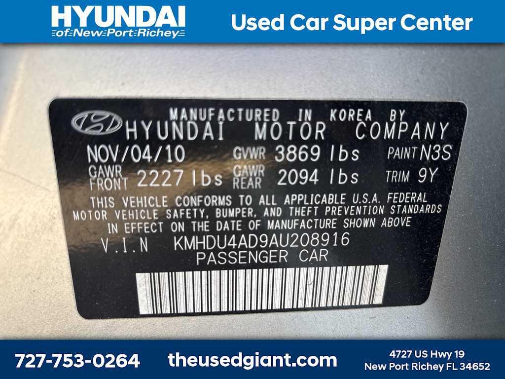 used 2010 Hyundai Elantra car, priced at $4,999