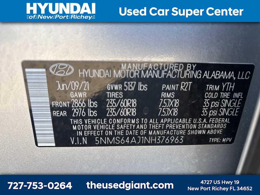 used 2022 Hyundai Santa Fe car, priced at $21,759