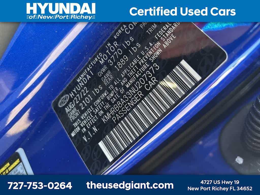 used 2022 Hyundai Venue car, priced at $13,998