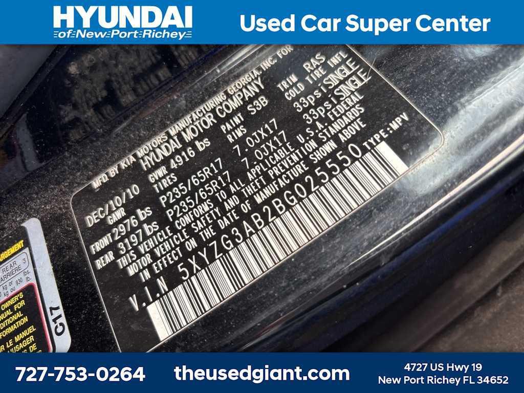 used 2011 Hyundai Santa Fe car, priced at $3,981