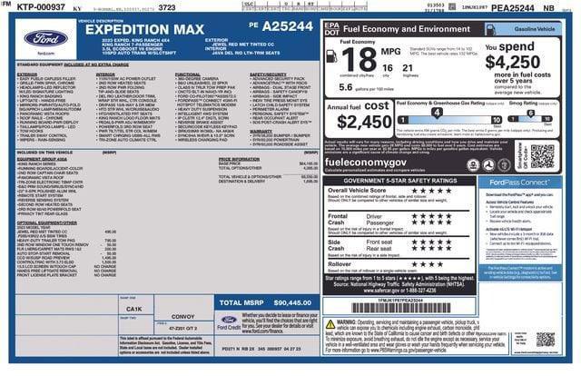 used 2023 Ford Expedition Max car, priced at $57,990