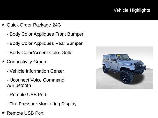 used 2017 Jeep Wrangler Unlimited car, priced at $22,201