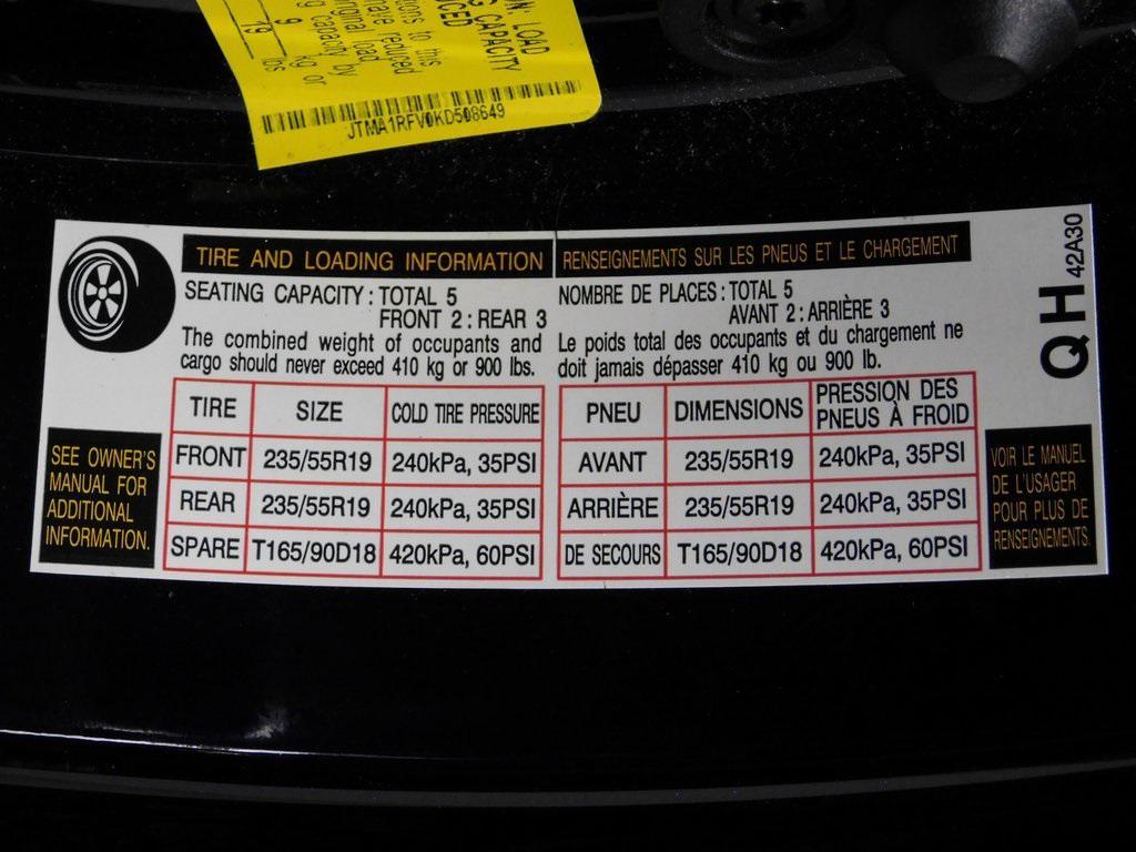 2019 Blue Toyota RAV4