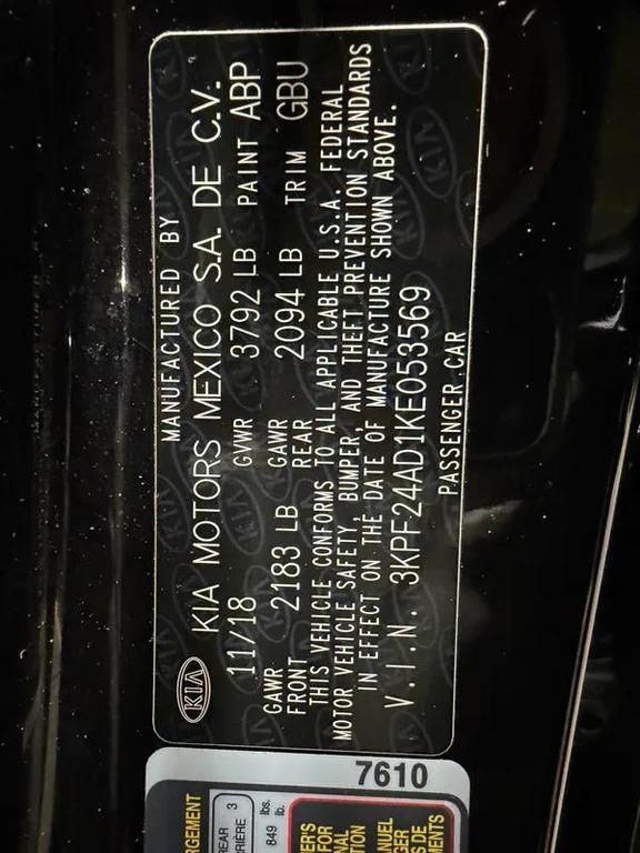 used 2019 Kia Forte car, priced at $7,495