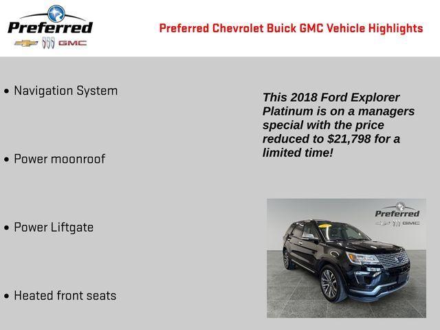 used 2018 Ford Explorer car, priced at $21,798
