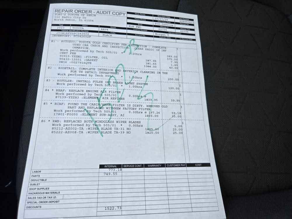 used 2023 Toyota RAV4 car, priced at $25,500