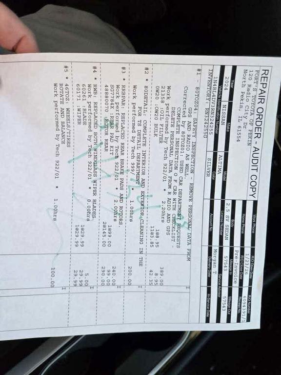 used 2024 Nissan Altima car, priced at $18,750