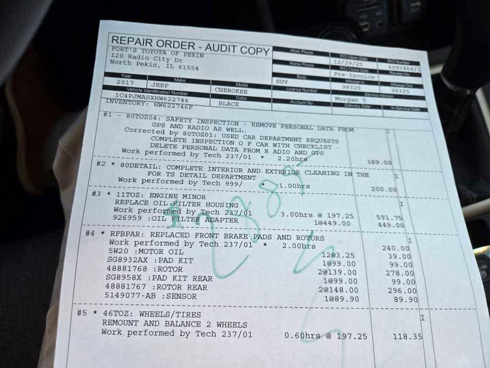 used 2017 Jeep Cherokee car, priced at $13,500