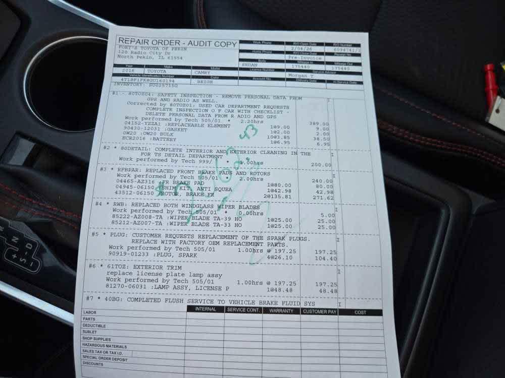 used 2016 Toyota Camry car, priced at $10,500