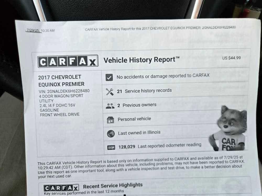 used 2017 Chevrolet Equinox car, priced at $10,000