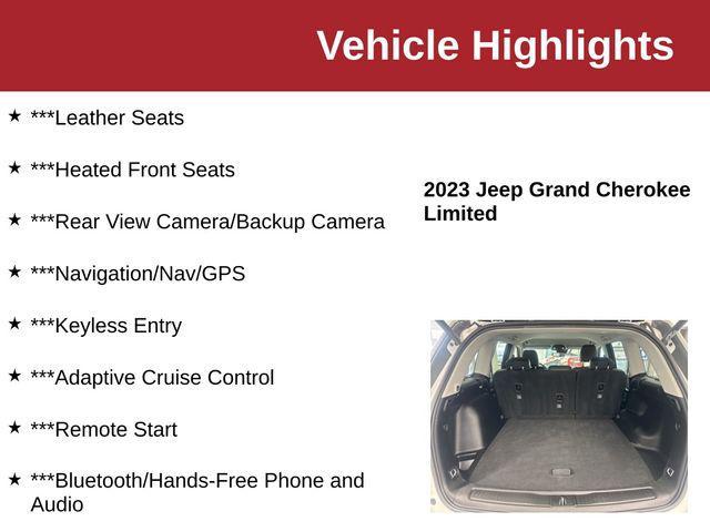 used 2023 Jeep Grand Cherokee car, priced at $29,100