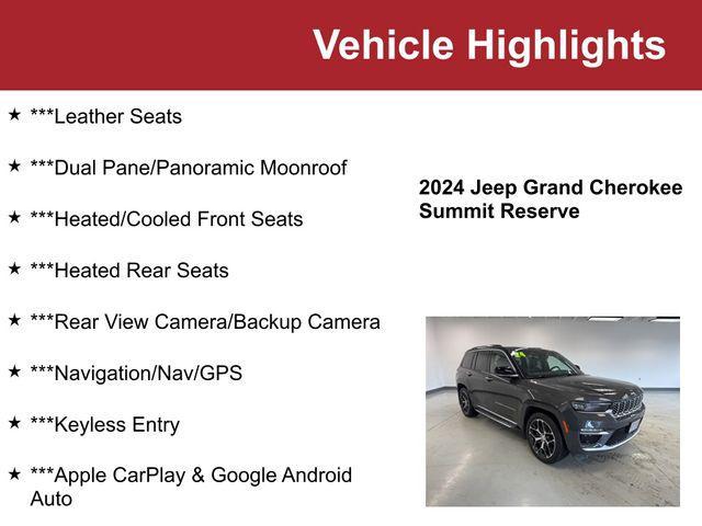 used 2024 Jeep Grand Cherokee car, priced at $44,500