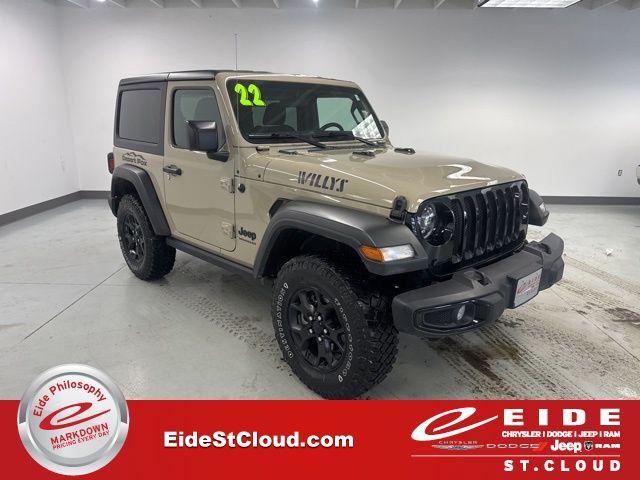 used 2022 Jeep Wrangler car, priced at $25,500