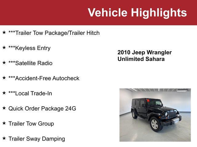 used 2010 Jeep Wrangler Unlimited car, priced at $6,000