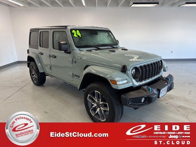 used 2024 Jeep Wrangler 4xe car, priced at $28,500