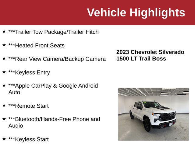 used 2023 Chevrolet Silverado 1500 car, priced at $42,350