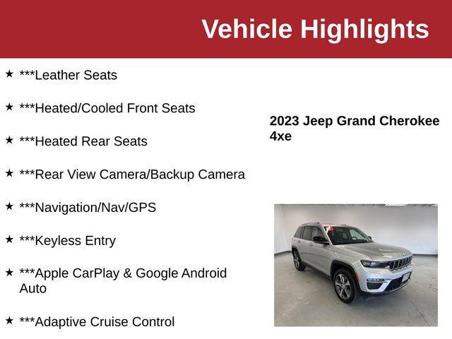 used 2023 Jeep Grand Cherokee 4xe car, priced at $25,350