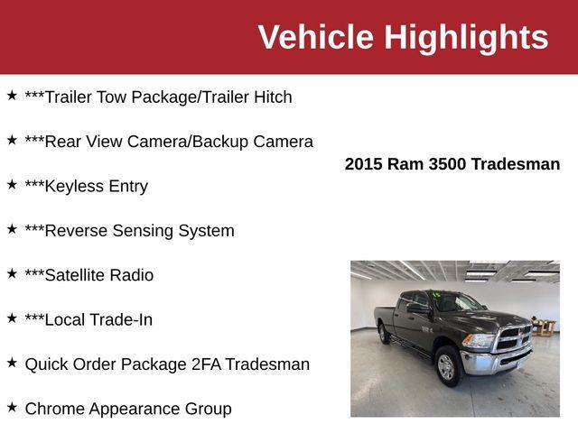 used 2015 Ram 3500 car, priced at $24,850