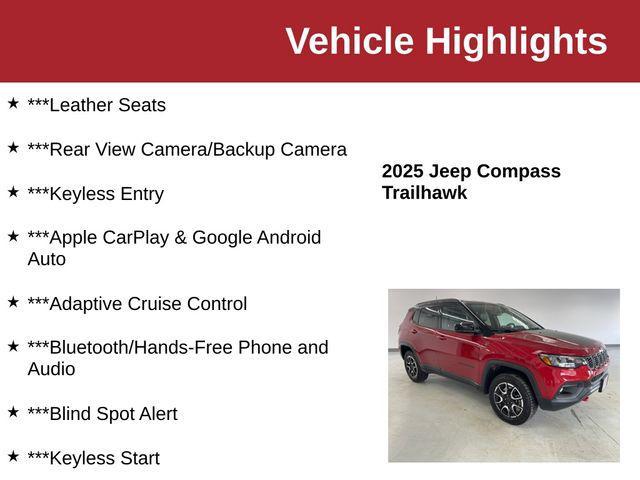 used 2025 Jeep Compass car, priced at $22,350