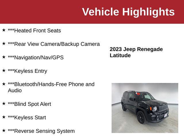 used 2023 Jeep Renegade car, priced at $19,350