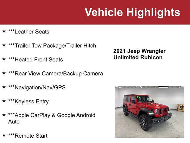 used 2021 Jeep Wrangler Unlimited car, priced at $30,350