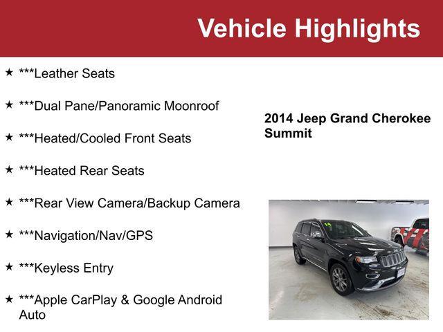 used 2014 Jeep Grand Cherokee car, priced at $14,000