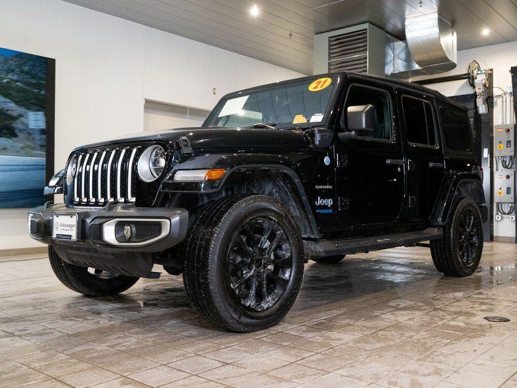 used 2021 Jeep Wrangler Unlimited 4xe car, priced at $27,992