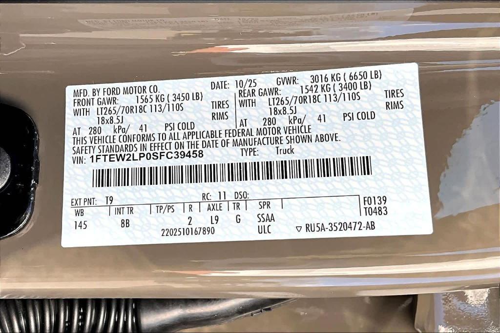 new 2025 Ford F-150 car, priced at $45,952