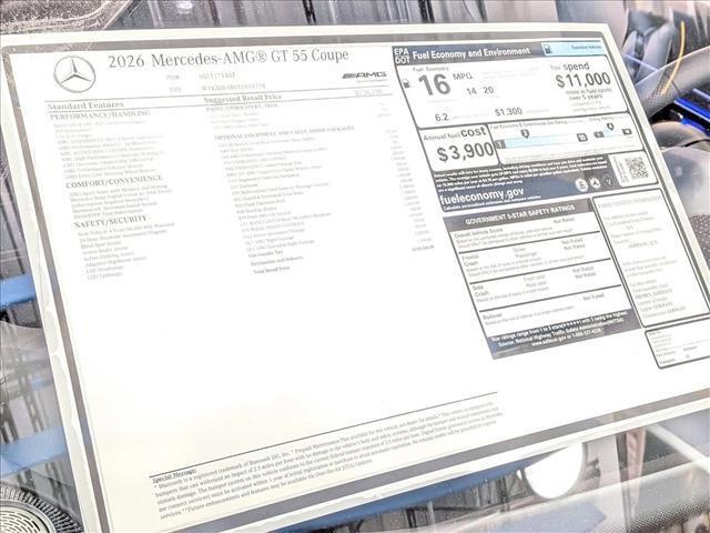 new 2026 Mercedes-Benz AMG GT 55 car, priced at $159,360