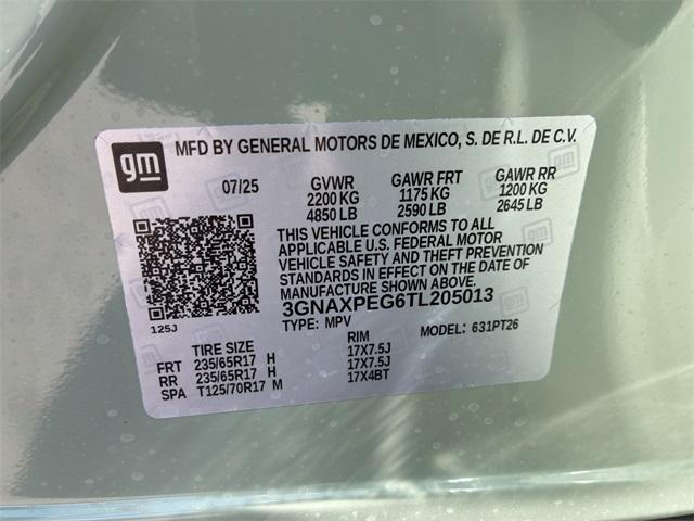 new 2026 Chevrolet Equinox car, priced at $30,540