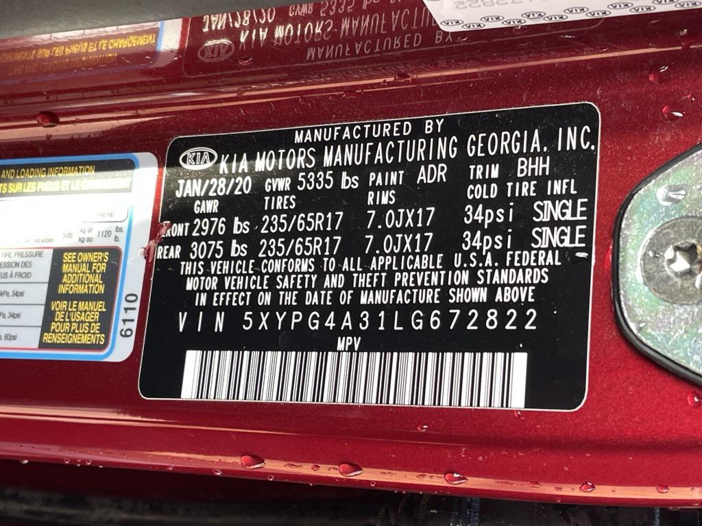 used 2020 Kia Sorento car, priced at $17,596