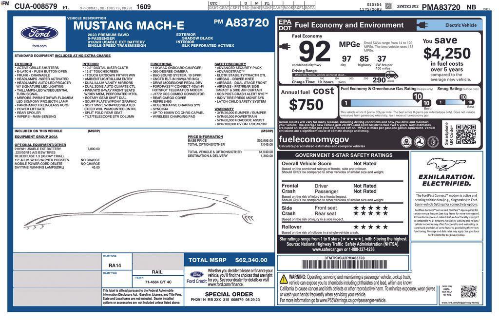 used 2023 Ford Mustang Mach-E car, priced at $25,161