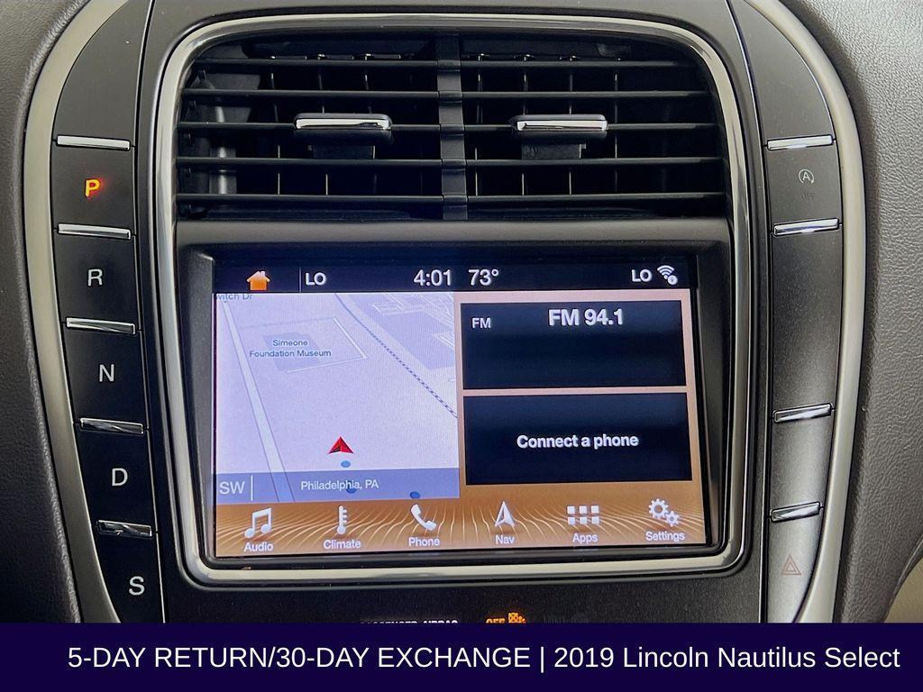 used 2019 Lincoln Nautilus car, priced at $17,480