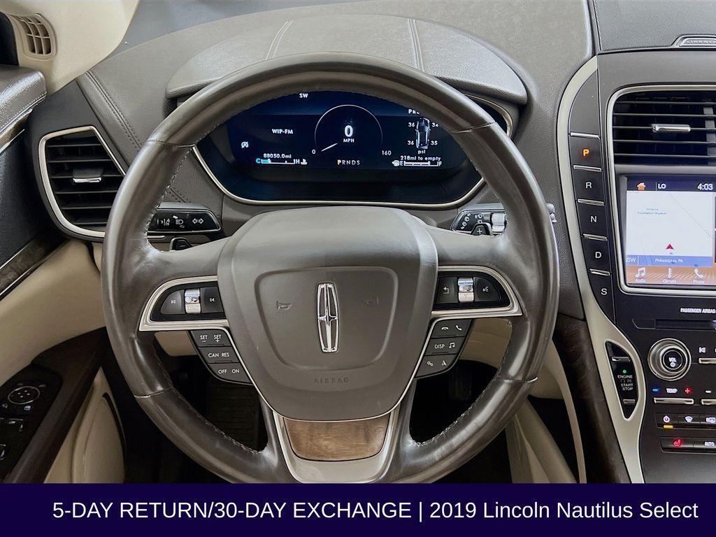 used 2019 Lincoln Nautilus car, priced at $17,480