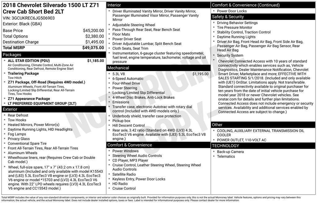 used 2018 Chevrolet Silverado 1500 car, priced at $22,999