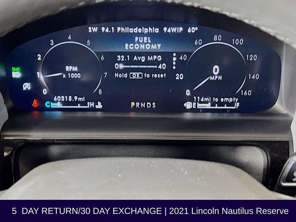 used 2021 Lincoln Nautilus car, priced at $25,480